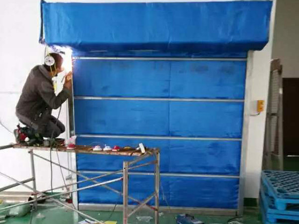 電動無極布防火卷簾門